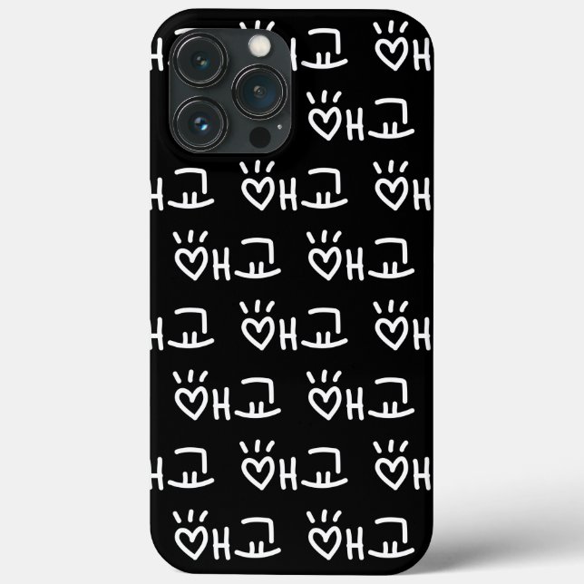 Cute Korean 애교 Aegyo | Hangul Language Case-Mate i Case-Mate iPhone Case (Back)
