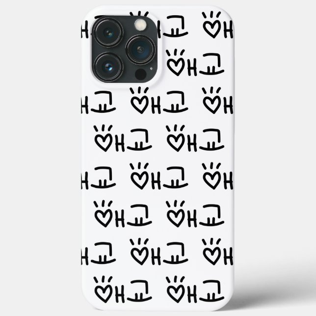 Cute Korean 애교 Aegyo | Hangul Language Case-Mate iPhone Case (Back)