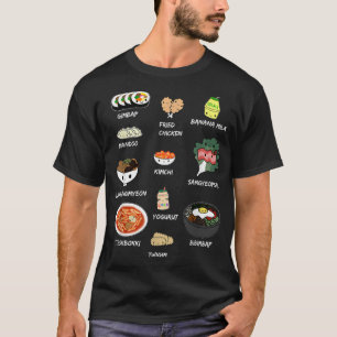 Cute Korean Food Shirt, Bibimbap and Korean Aesthe T-Shirt