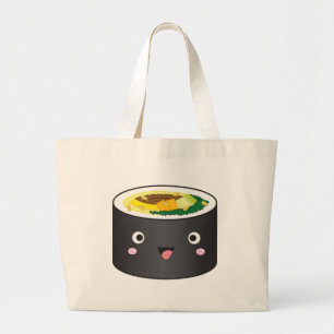 Cute Korean Gimbap Large Tote Bag