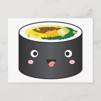 Cute Korean Gimbap Postcard