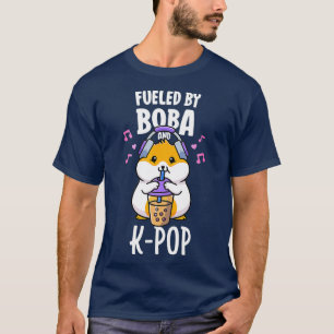 Cute KPop Shirt Fuelled By Boba And K-Pop Bubble