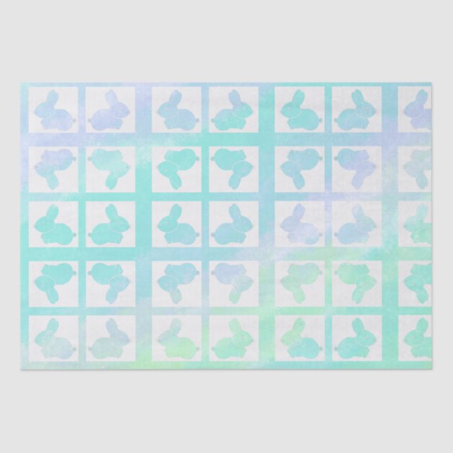 Cute Kraft Paper Easter Bunny Rabbits (Front)