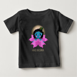 Cute Krishna Radha india - Krishna art Baby T-Shirt