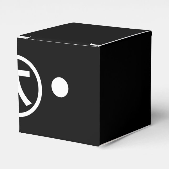 Cute Kuma Bear Kaomoji Japanese Emoticon Text Art Favour Box (Front Side)