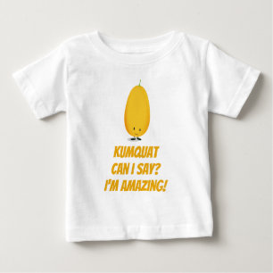 Cute Kumquat Pun Citrus Fruit Food Baby T-Shirt