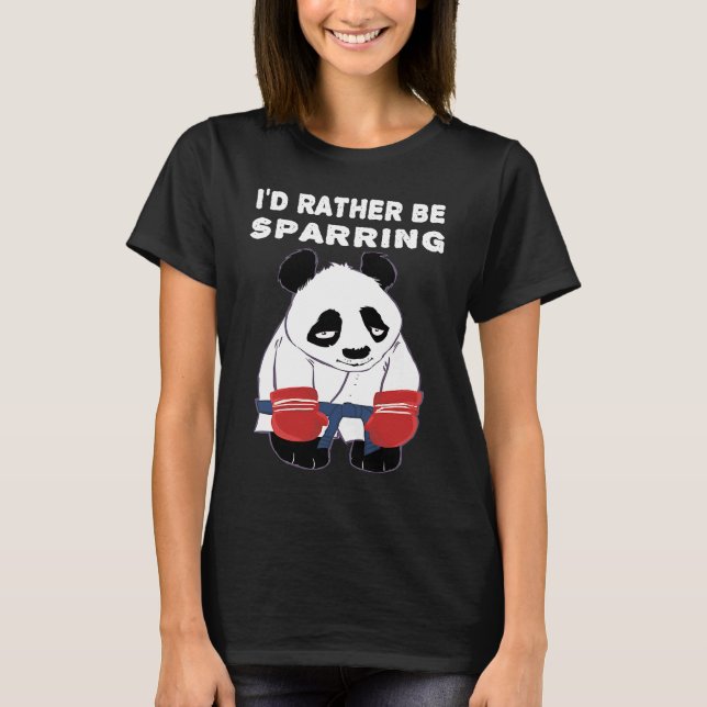 Cute Kung Fu Karate Panda T-Shirt (Front)