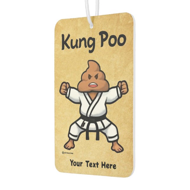 Cute Kung Poo Karate Car Air Freshener (Left)