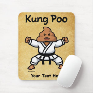 Cute Kung Poo Karate Mouse Mat