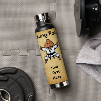 Cute Kung Poo Karate Water Bottle