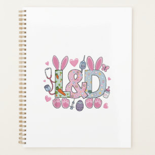 Cute L&D Labour and Delivery Nurse Easter Bunny Eg Planner