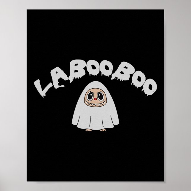 Cute Laboo Boo Ghost Halloween For Adults And Kids Poster (Front)