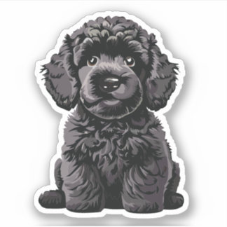 Cute Labradoodle Puppy Doodle Dog Vinyl Sticker