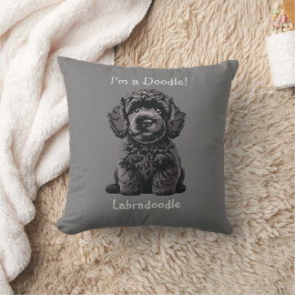 Cute Labradoodle Puppy - I'm a Doodle! Cushion