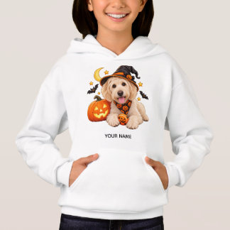 Cute Labradoodle Witch Halloween Kids