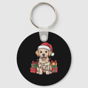 Cute Labrador Christmas Design Funny Lab Dog Lover Key Ring