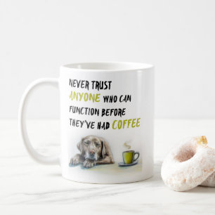 Cute Labrador coffee addict Mug