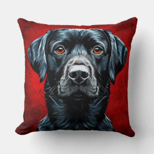 Cute labrador dog cushion