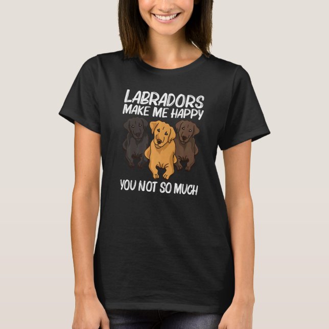 Cute Labrador For Men Women Puppy Dog Animal T-Shirt (Front)