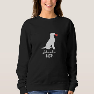 Cute Labrador Mum Silhouette, Lab Mum, Dog Mum Gif Sweatshirt