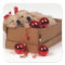 Cute Labrador puppies with x-mas baubles