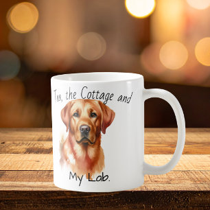 Cute Labrador Retriever Brown personalise Coffee Mug