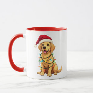 Cute Labrador Retriever Christmas Santa Pet Dog Lo Mug