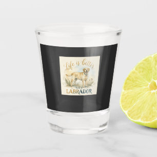 Cute Labrador Retriever Dog Lover Shot Glass
