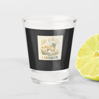 Cute Labrador Retriever Dog Lover Shot Glass
