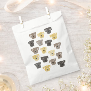 Cute Labrador Retriever Dog Watercolor Favour Bags
