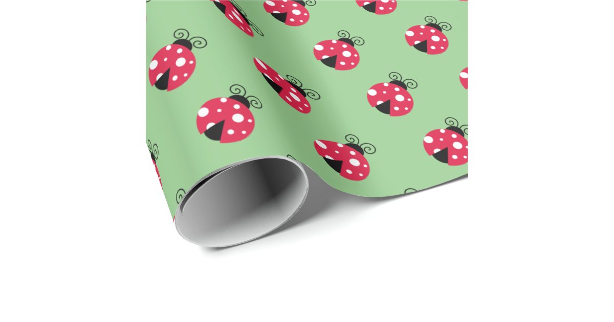 Cute Lady Bug Gift Wrapping Paper Zazzle