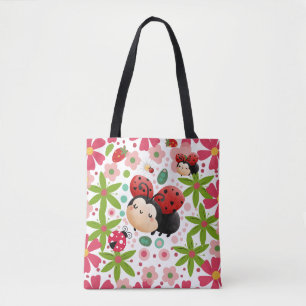 Cute Lady Bugs 🐞 Tote Bag
