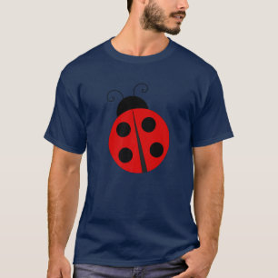 Cute Ladybird Cartoon Design For Little Kids Or Bi T-Shirt