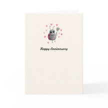 Cute Ladybird Ladybug Anniversary card