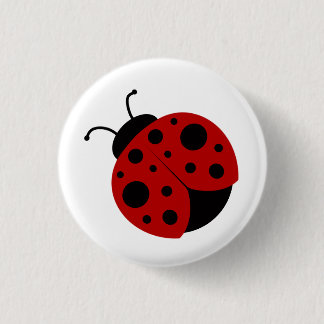 Cute Ladybug 3 Cm Round Badge