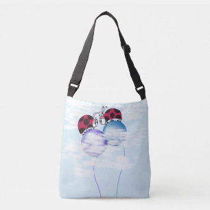 Cute Ladybug And Colorful Balloons Cartoon Crossbody Bag