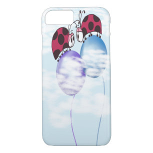 Cute Ladybug And Colourful Balloons Cartoon iPhone 8/7 Case