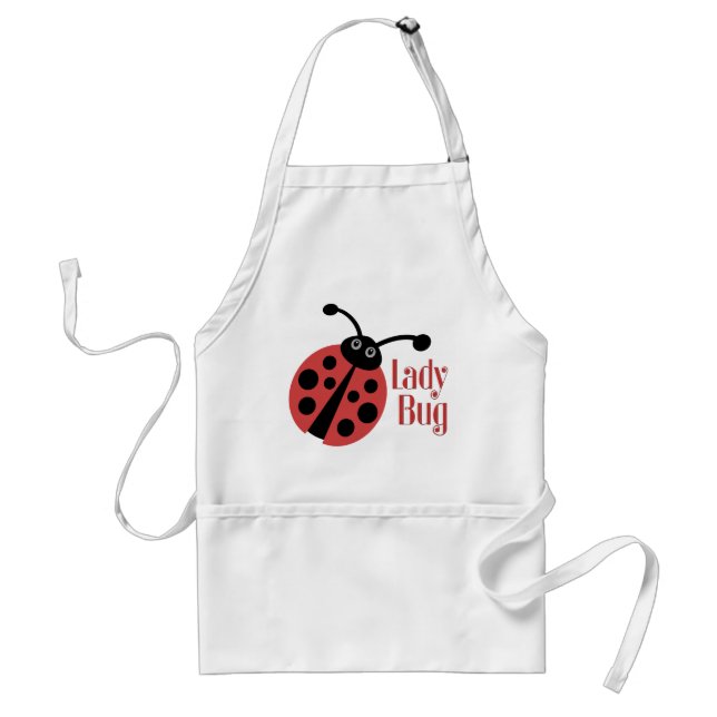 Cute Ladybug Animal Print Standard Apron (Front)
