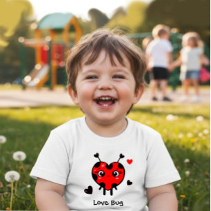 Cute ladybug baby bodysuit