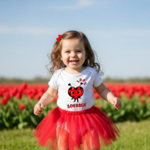 Cute ladybug  baby bodysuit