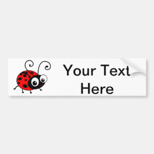 Cute Ladybug Bumper Sticker