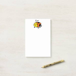 Cute Ladybug Cartoon for Kids and Nature Lovers Post-it Notes