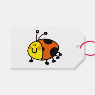 Cute Ladybug Cartoon Gift Tags