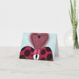 Cute Ladybug Couple  Card