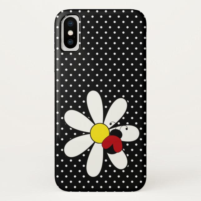 Cute Ladybug Daisy Polka Dot Pattern Case-Mate iPhone Case (Back)