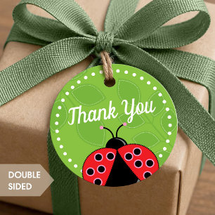 Cute Ladybug Design Favour Tag