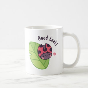 Cute Ladybug Doodle Good Luck Coffee Mug
