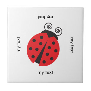 Cute Ladybug Drawing Tile