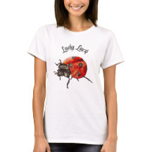 Cute Ladybug Graphic Women's T-Shirt