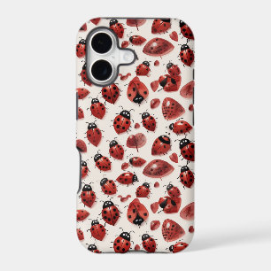 Cute Ladybug Hearts Lovebug Handdrawn Illustration